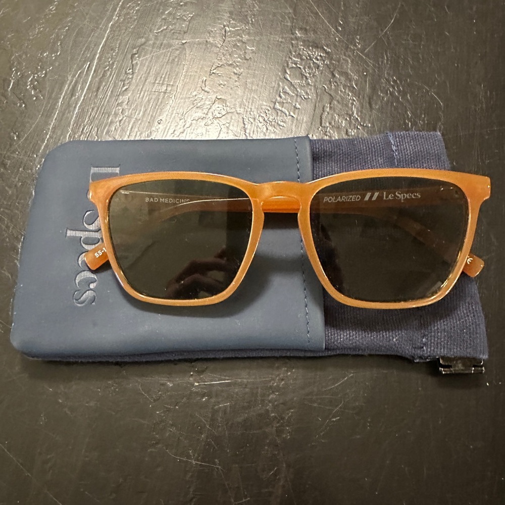 Le Specs Amber Sunglasses